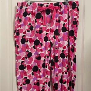 Disney Minnie Mouse Valentines Heart Pajama Pants